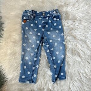 H&M polka dot jeans size 9-12 months // 3404